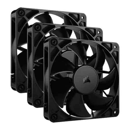 (image for) Corsair RS120 PWM 120mm Fan Triple Pack - Simplified Control - Daisy-Chain 4-Pin PWM